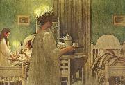 Carl Larsson Lucia Morning France oil painting reproduction